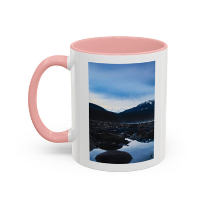 Mountain Lake Accent Coffee Mug — Scenic Wilderness Photo Travel Gift (11/15oz)