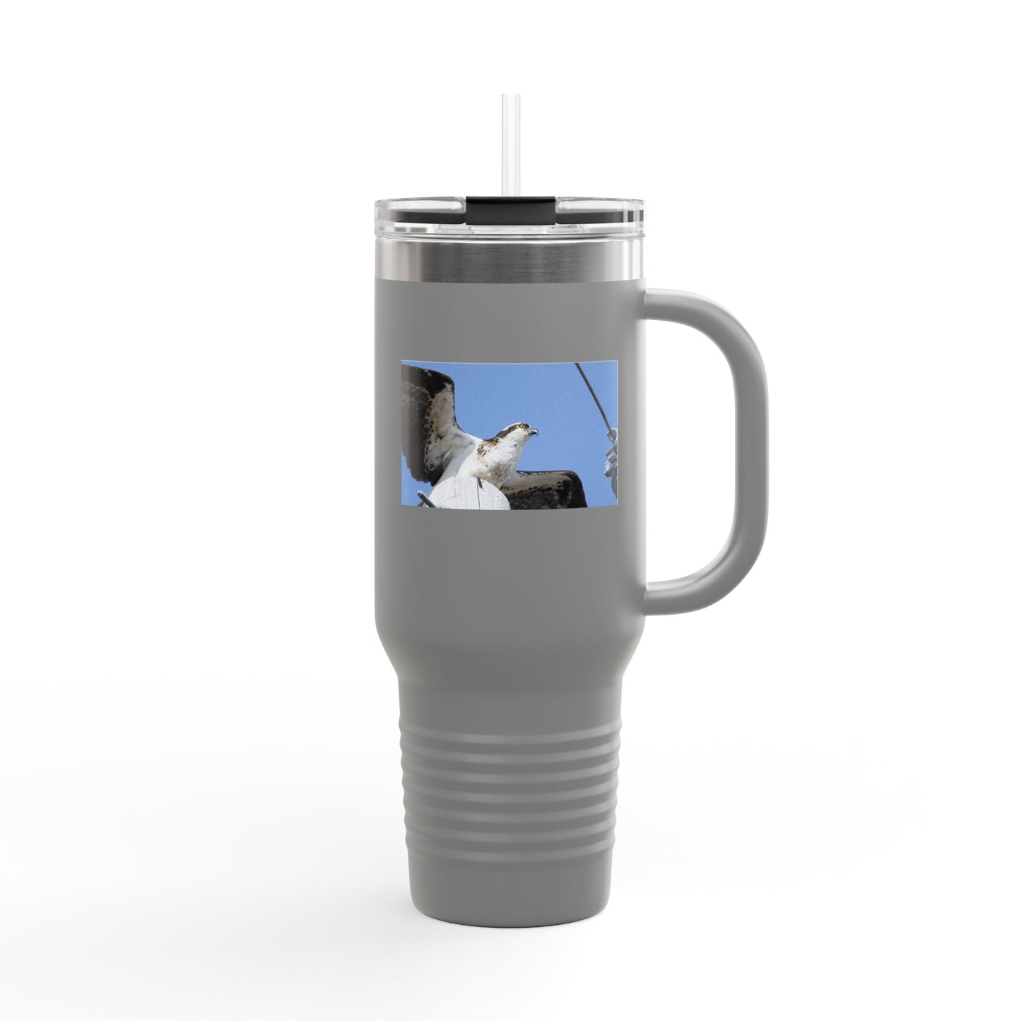 40oz Insulated Travel Mug — Seagull Photo Beach Tumbler