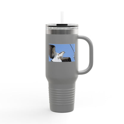 40oz Insulated Travel Mug — Seagull Photo Beach Tumbler