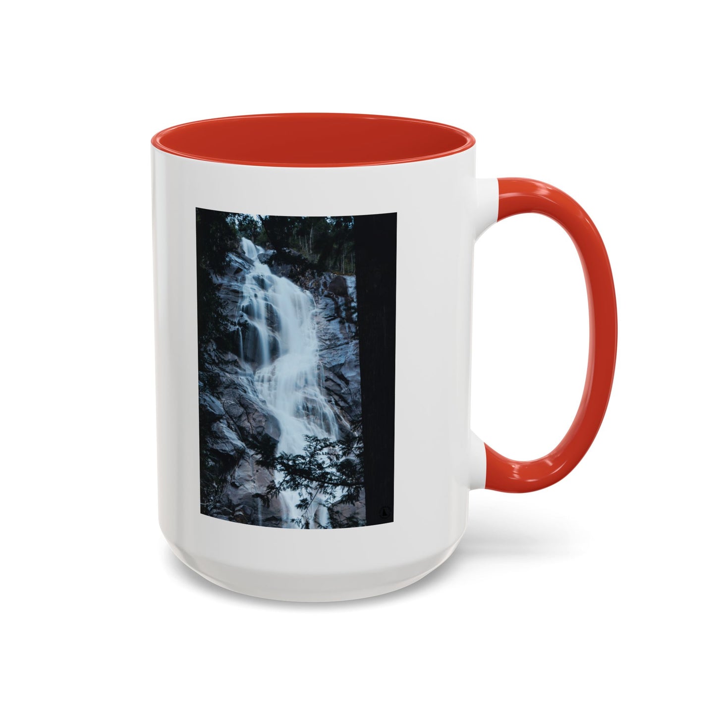 Waterfall Photo Accent Coffee Mug – Scenic Nature Travel Gift (11/15oz)