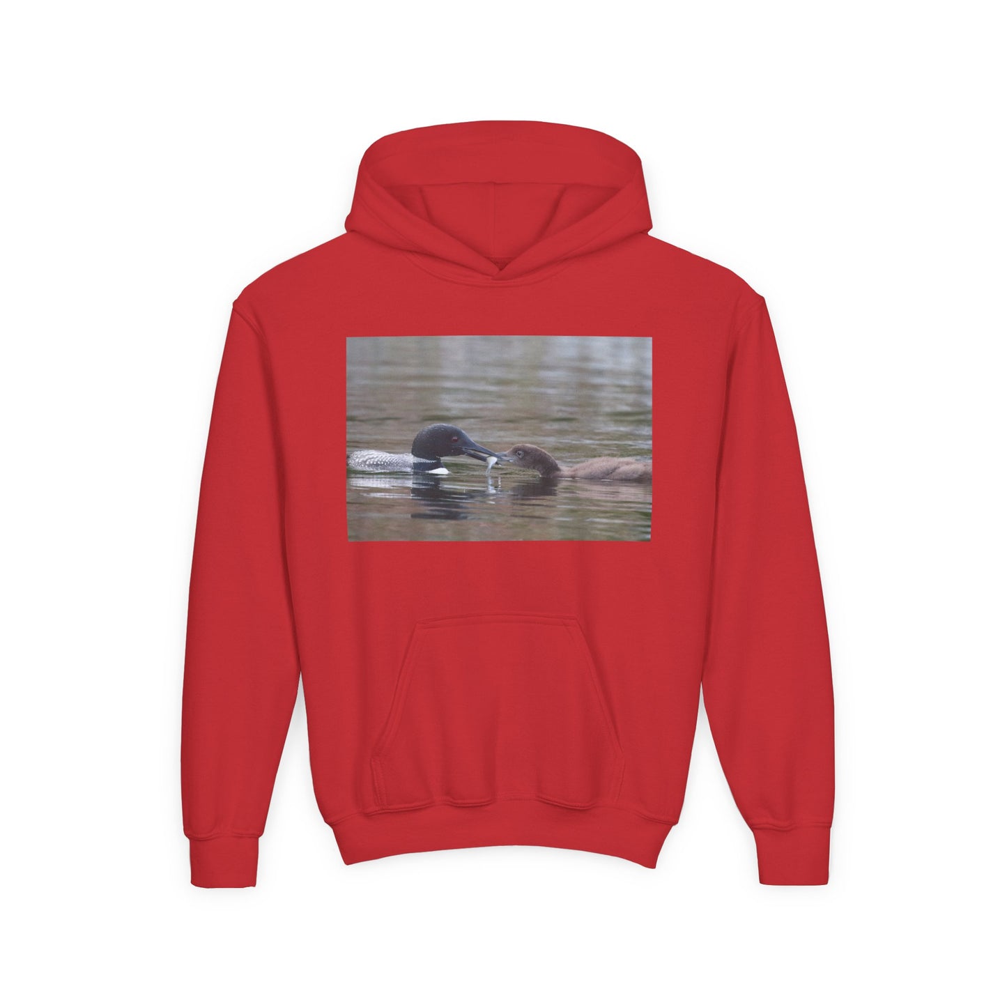 Youth Hoodie — Swimming Ducks Nature Photo Sweatshirt