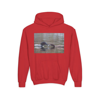Youth Hoodie — Swimming Ducks Nature Photo Sweatshirt