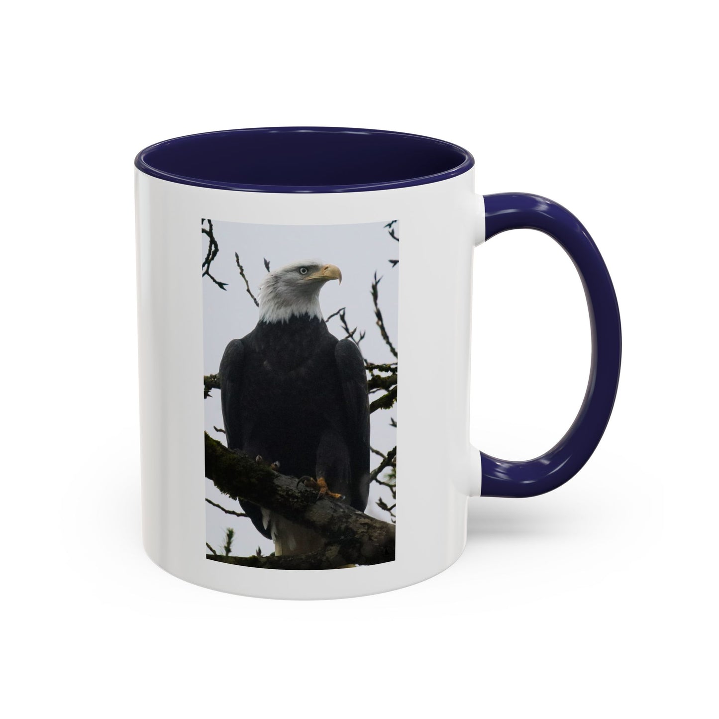 Bald Eagle Accent Coffee Mug – Patriotic Wildlife 11/15oz