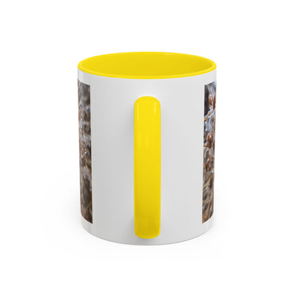 Ice-Coated Berries Accent Coffee Mug (11/15 oz) — Winter Nature Photo