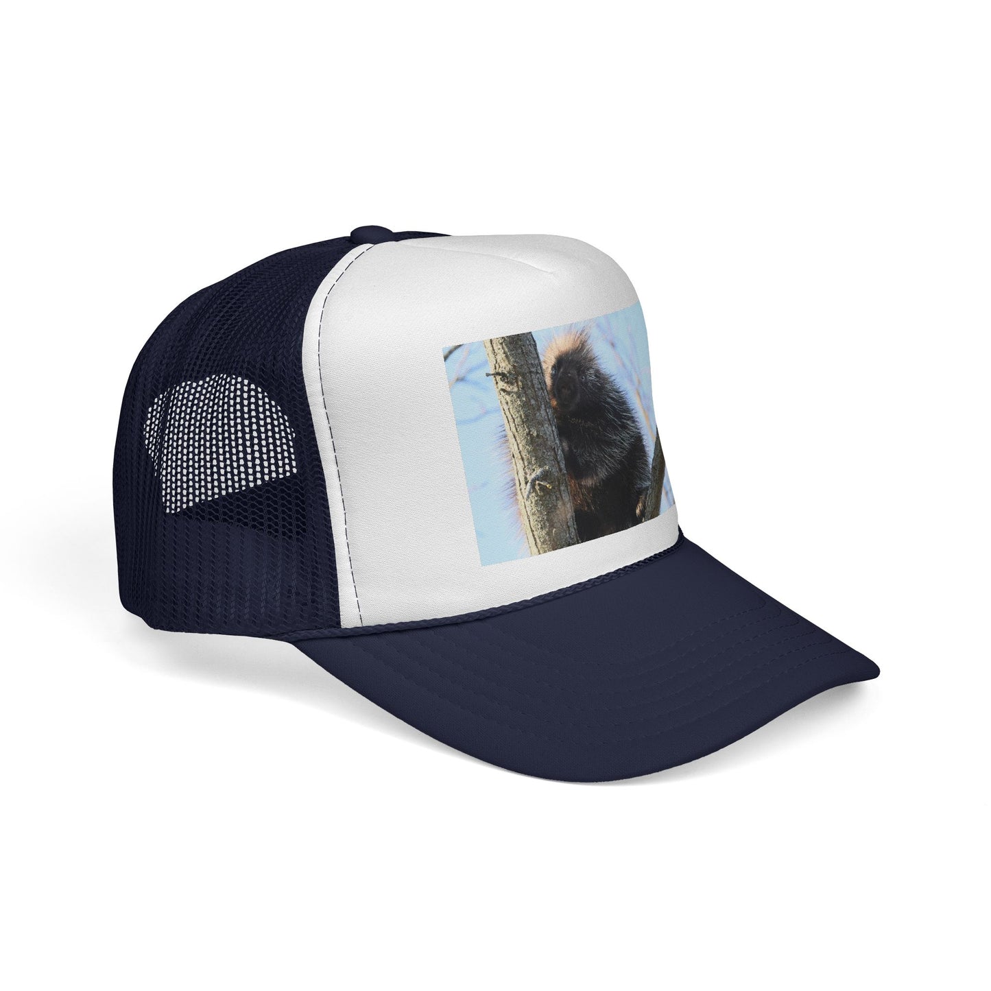 Porcupine Photo Trucker Cap - Cute Wildlife Hat for Nature Lovers