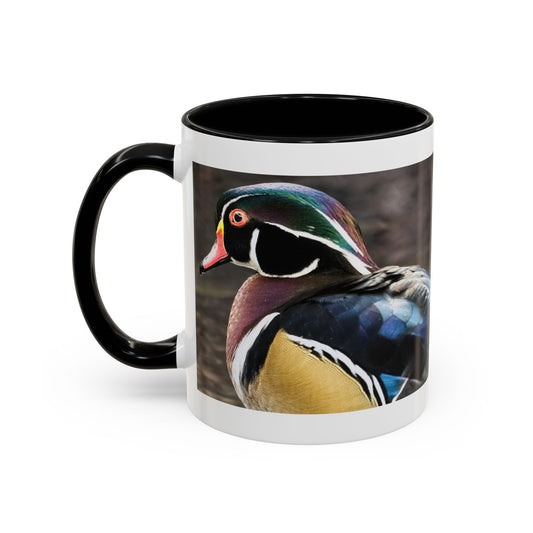 Wood Duck Accent Coffee Mug — Colorful Waterfowl Photo Mug (11/15 oz)