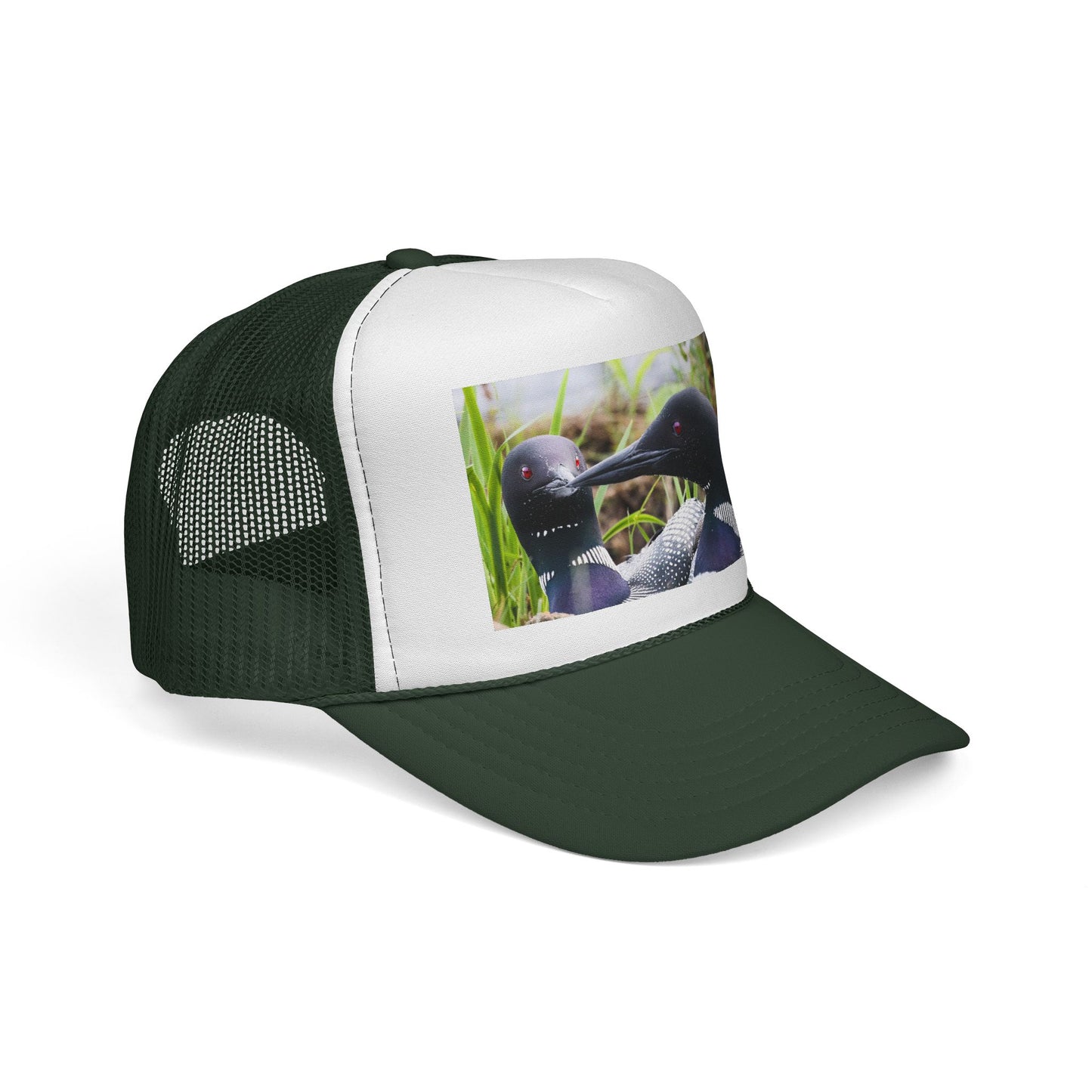 Loon Photo Trucker Cap — Wildlife Bird Hat for Nature Lovers