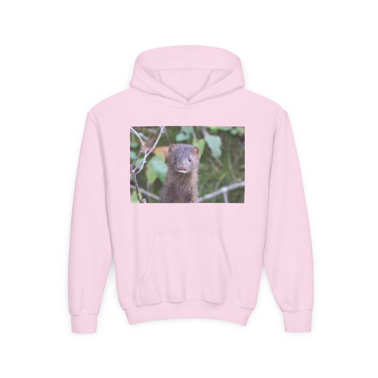 Otter Portrait Youth Hoodie — Cute Nature Animal Sweatshirt for Kids
