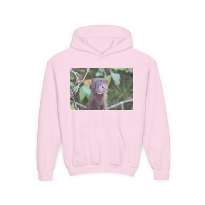 Otter Portrait Youth Hoodie — Cute Nature Animal Sweatshirt for Kids