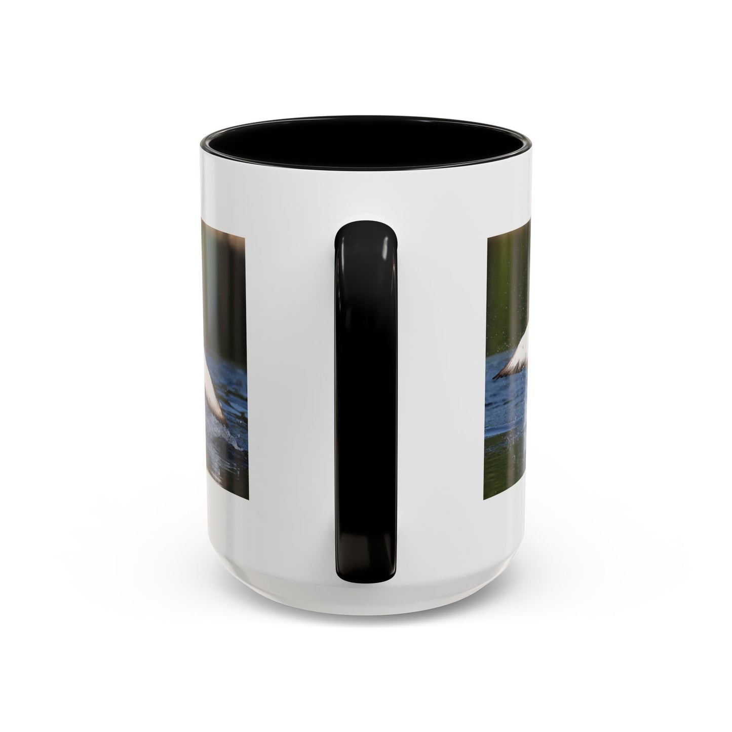 Loons Taking Off Accent Coffee Mug — Wildlife Nature Bird Lover Gift