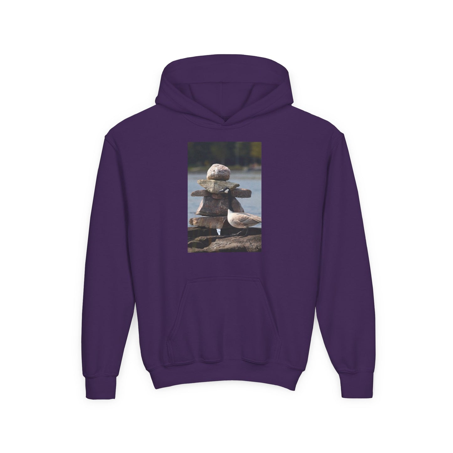 Youth Hoodie with Cute Duck Plush Photo — Kids' Cozy Animal Pullover