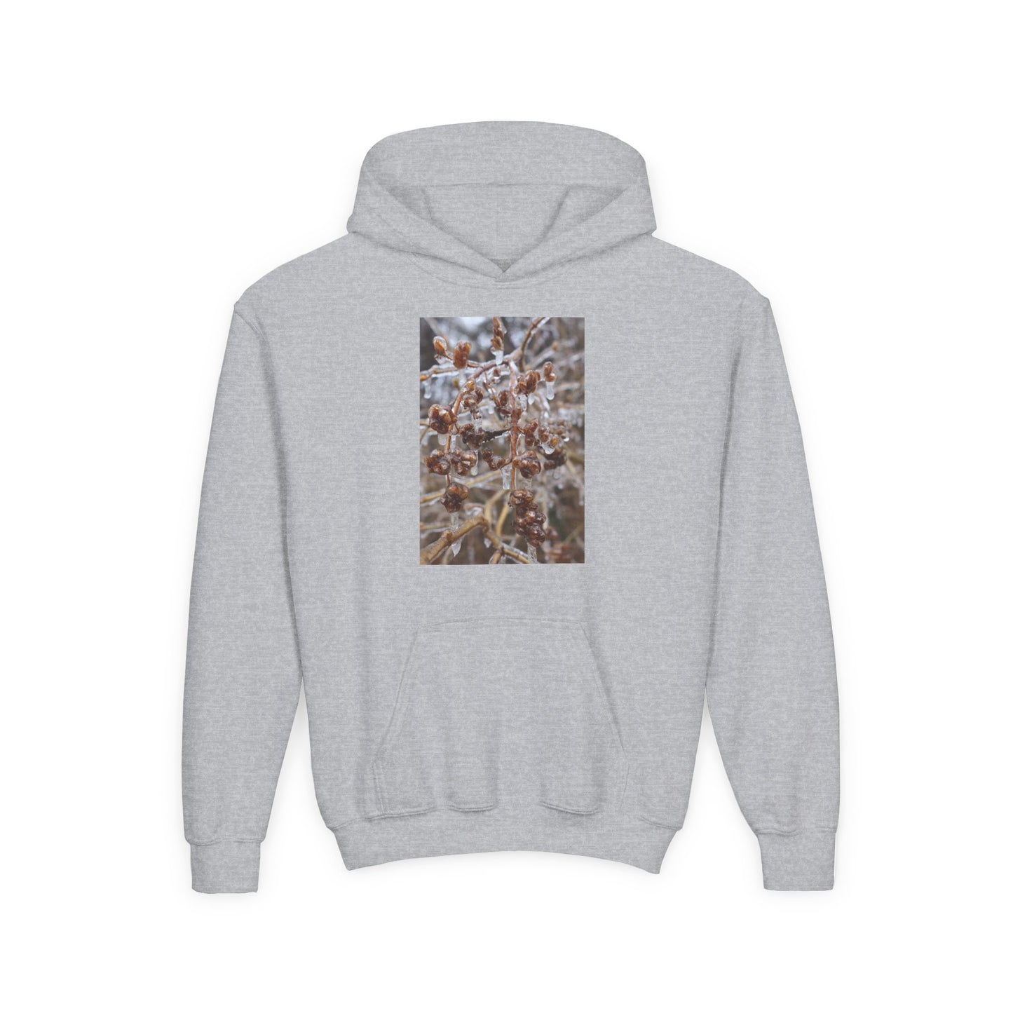 Youth Hoodie — Frosted Winter Berries Photo Print