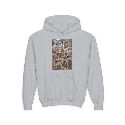 Youth Hoodie — Frosted Winter Berries Photo Print