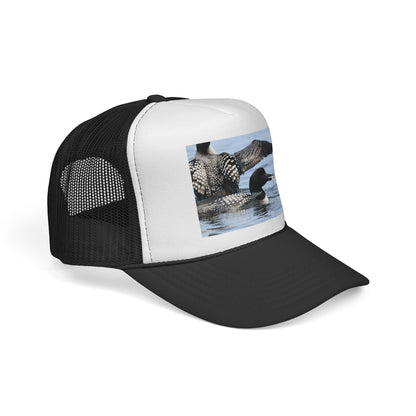 Loon Photo Trucker Hat — Wildlife Birdwatching Cap