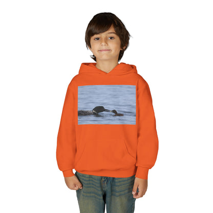 Youth Hoodie with Swimming Otters Photo – Cute River Otter Kids Sweatshirt