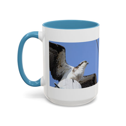 Osprey Photo Accent Coffee Mug – Wildlife Bird Photography Drinkware (11/15 oz)