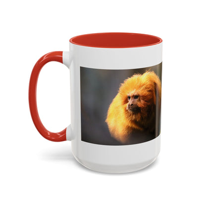 Golden Lion Tamarin Coffee Mug — Cute Exotic Monkey Accent Mug (11/15oz)