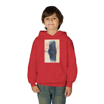 Youth Hoodie with Serene Lake Reflection Photo — Nature-Inspired Kids’ Pullover