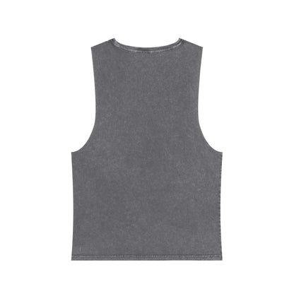 Arctic Fox Sleeping Photo Tank Top — Vintage Stonewash Sleeveless Tee