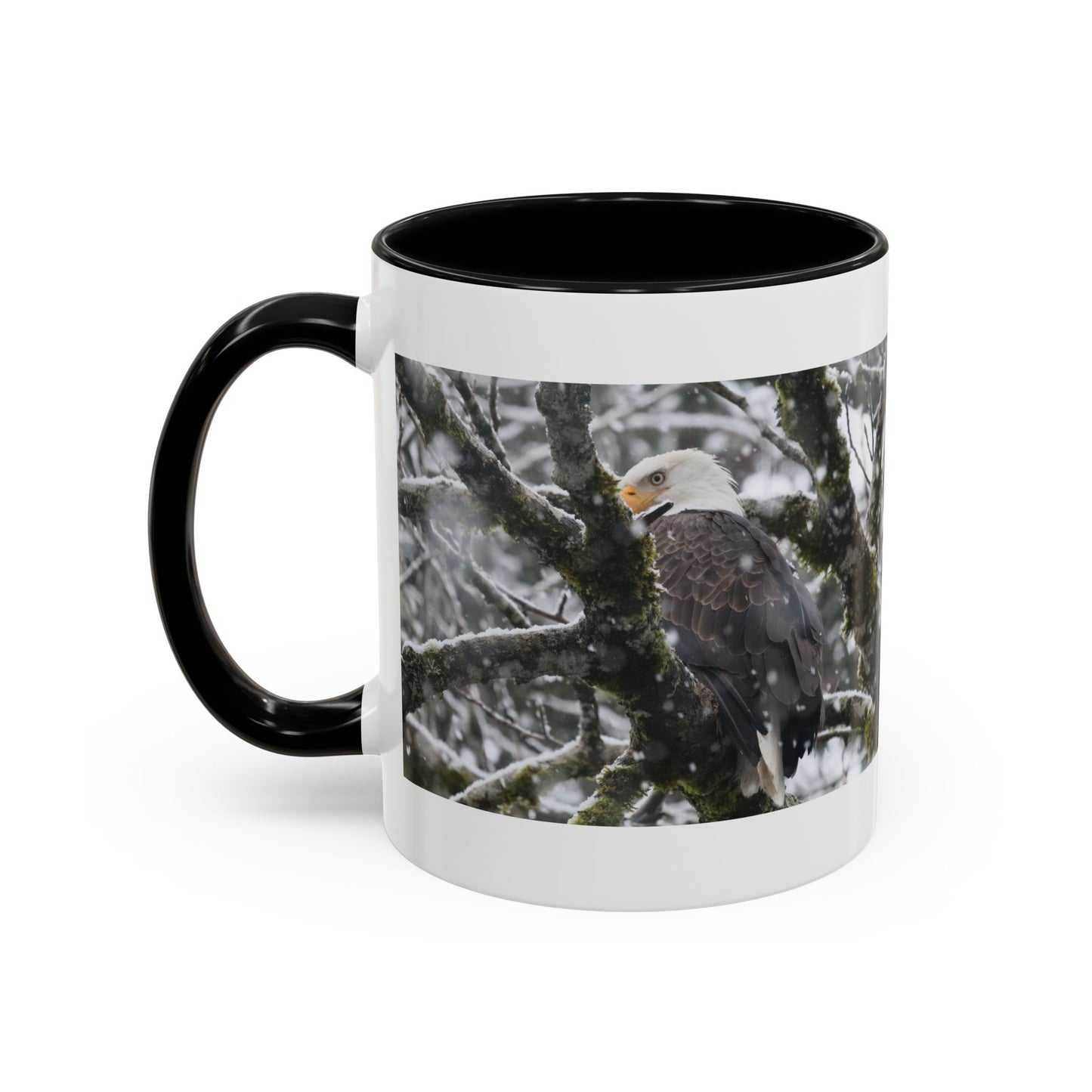 Bald Eagle Winter Photo Coffee Mug — 11/15oz Accent Mug