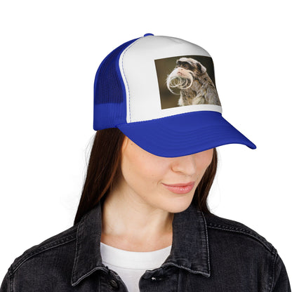 Emperor Tamarin Trucker Hat – Cute Monkey Photo Cap for Animal Lovers