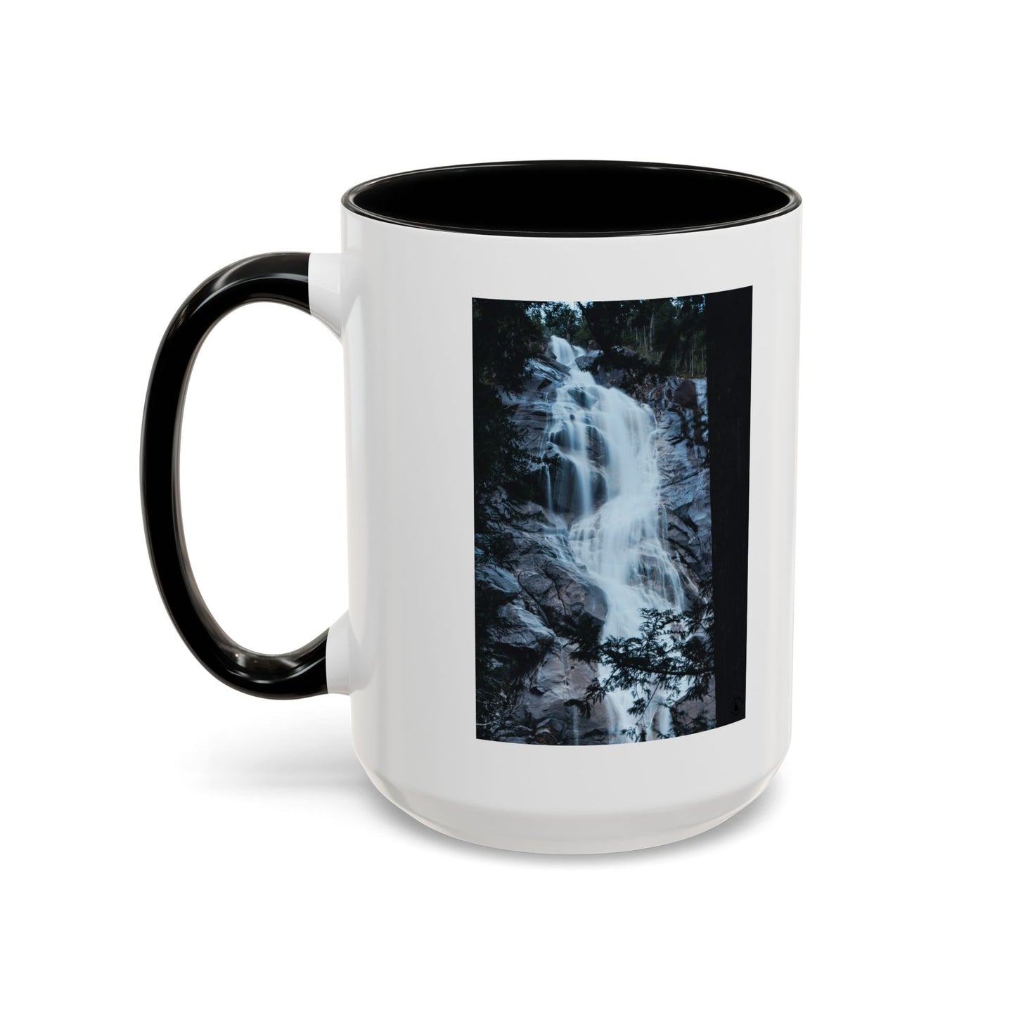 Waterfall Photo Accent Coffee Mug – Scenic Nature Travel Gift (11/15oz)