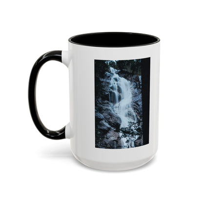 Waterfall Photo Accent Coffee Mug – Scenic Nature Travel Gift (11/15oz)