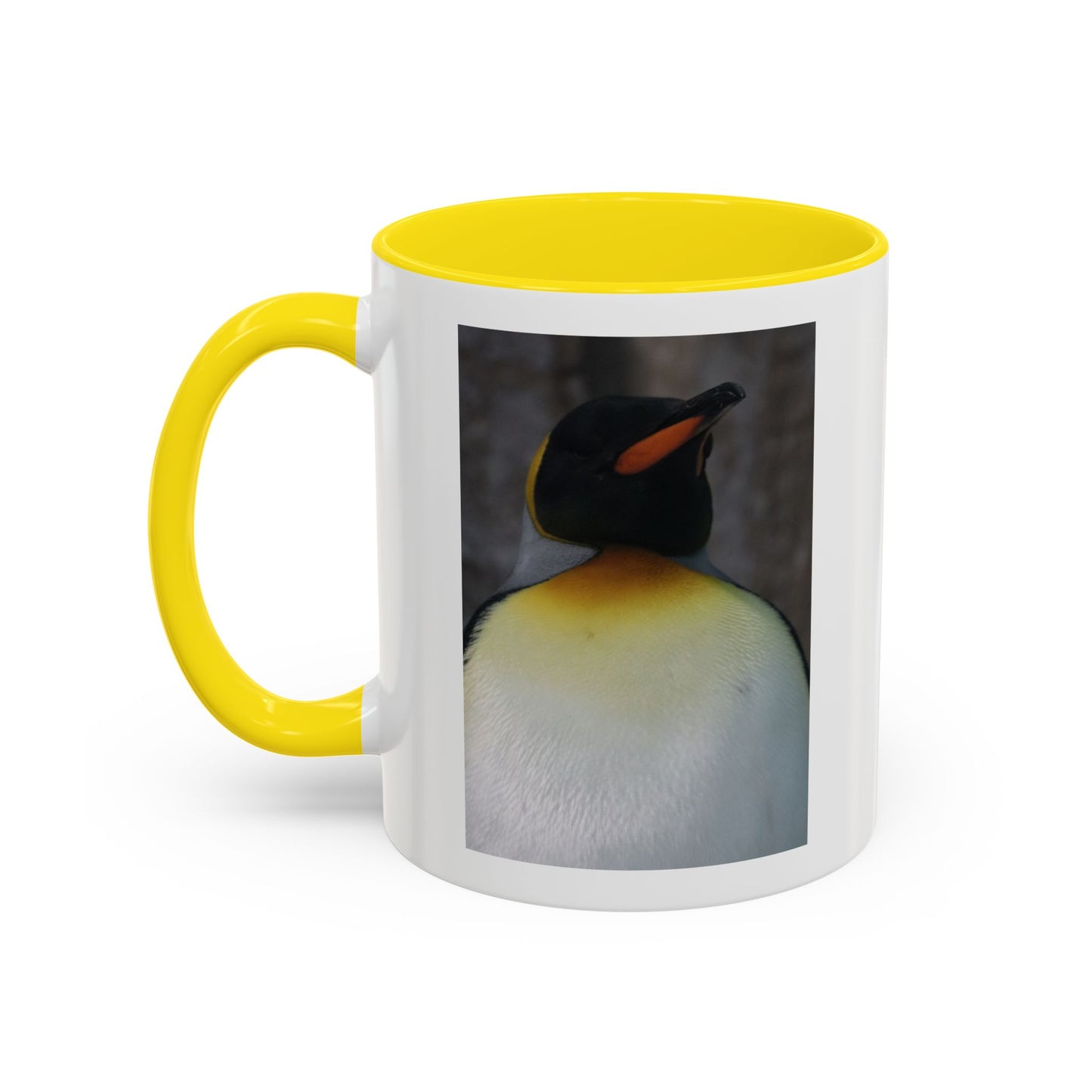 King Penguin Photo Coffee Mug — Cute Wildlife Accent Mug (11/15oz)