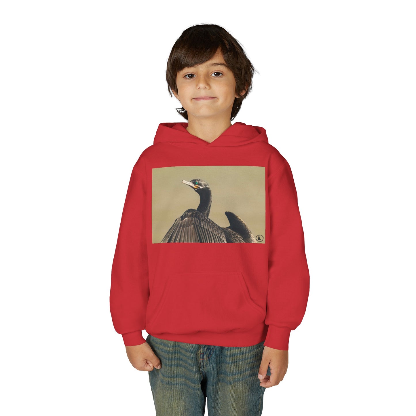 Cormorant Bird Photo Hoodie | Wildlife Photography Kids Sweatshirt