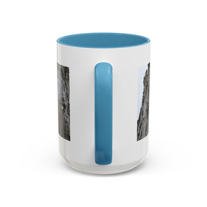 Bluebird in Tree Cavity Accent Coffee Mug — Nature Wildlife Ceramic Mug (11/15oz)