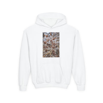 Youth Hoodie — Frosted Winter Berries Photo Print