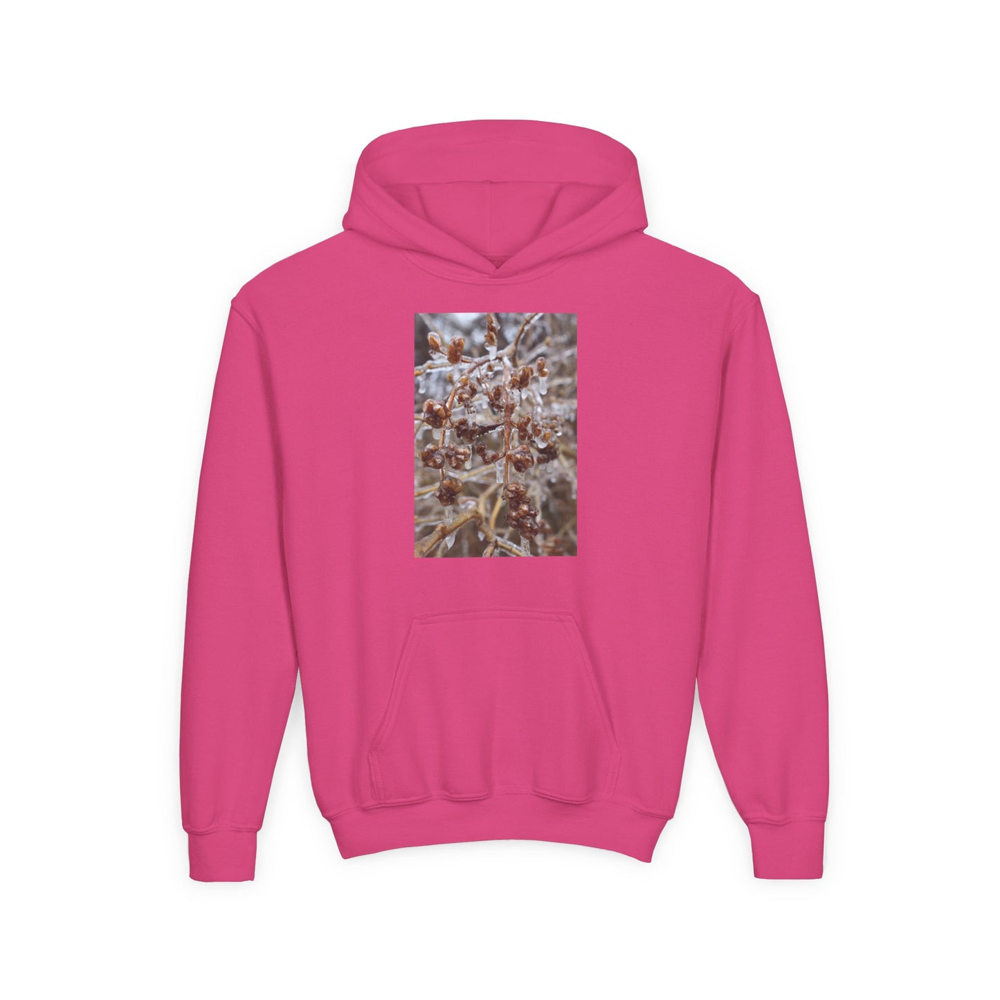 Youth Hoodie — Frosted Winter Berries Photo Print