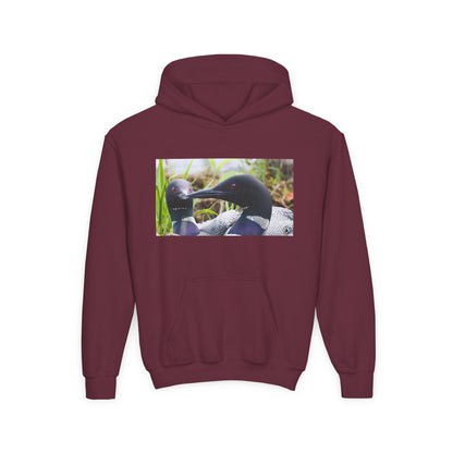 Youth Hoodie — Realistic Waterfowl Duck Photo Print