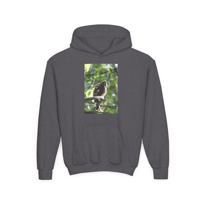 Youth Hoodie — Woodland Sparrow Photo Pullover