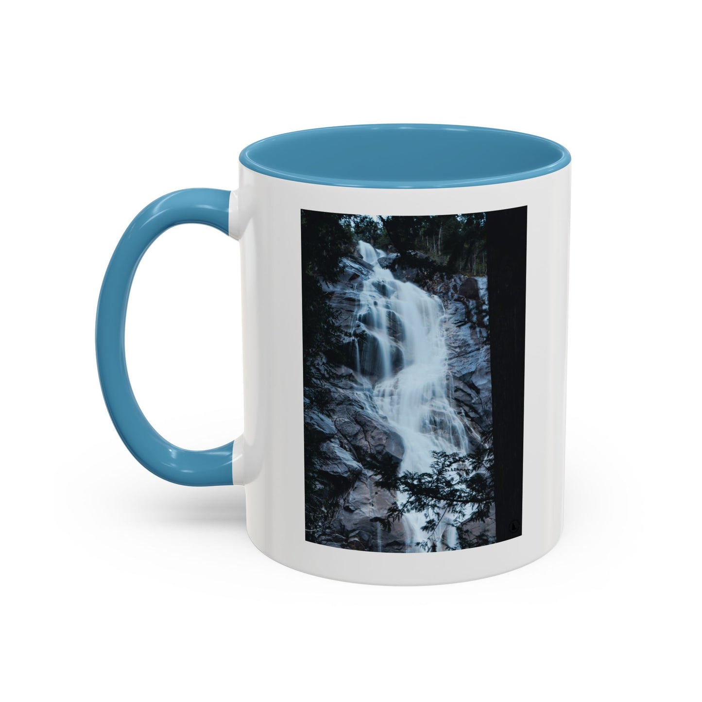 Waterfall Photo Accent Coffee Mug – Scenic Nature Travel Gift (11/15oz)