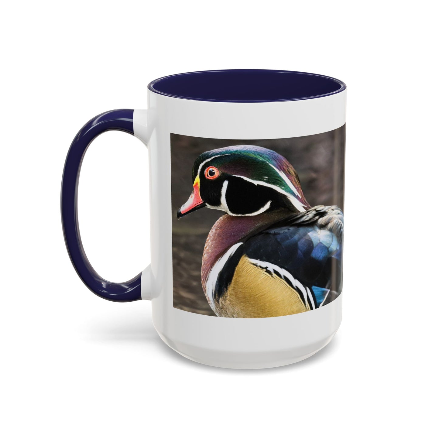 Wood Duck Accent Coffee Mug — Colorful Waterfowl Photo Mug (11/15 oz)