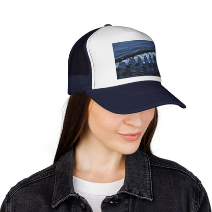 Trucker Cap — Winter Ice Wave Photo Print