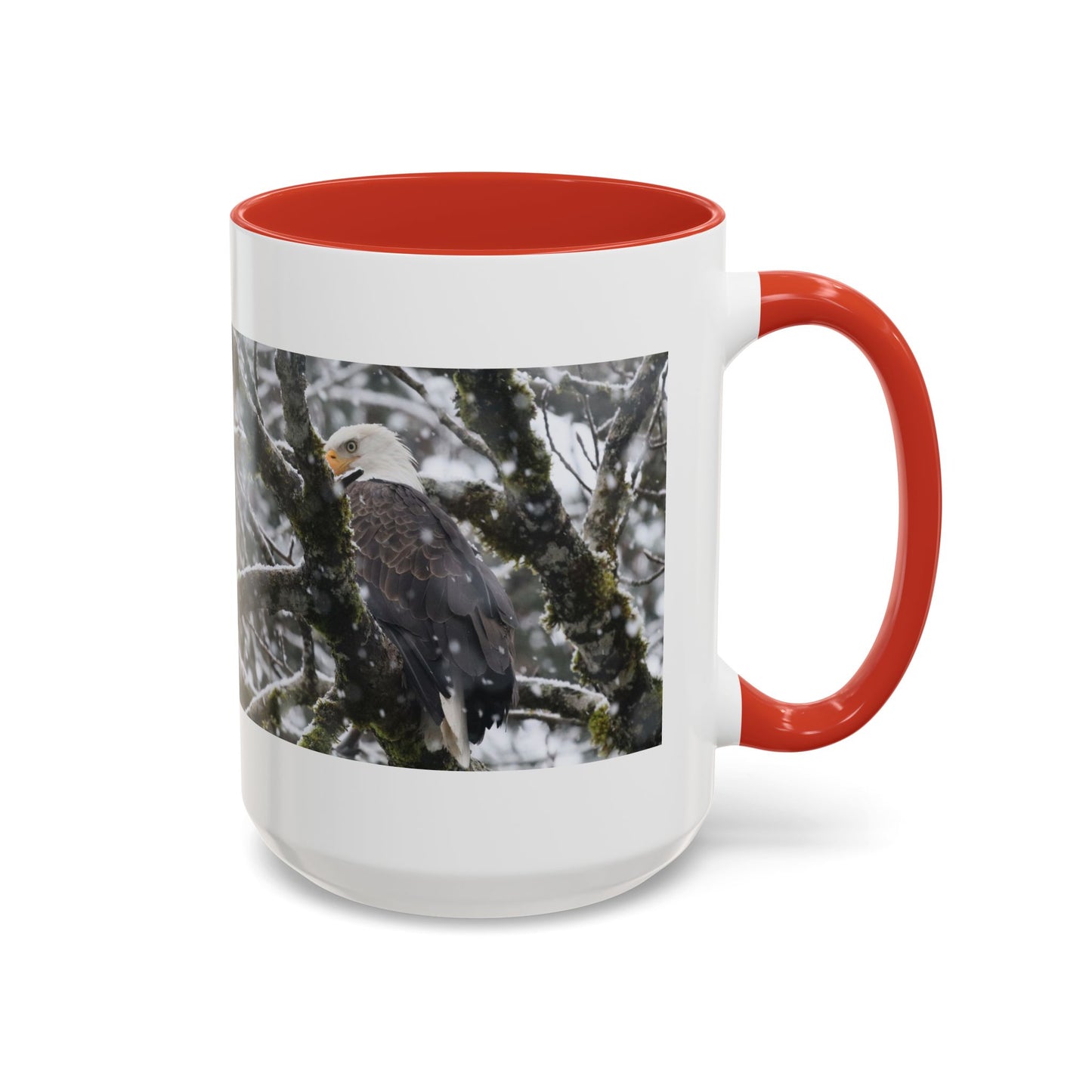 Bald Eagle Winter Photo Coffee Mug — 11/15oz Accent Mug