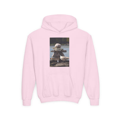 Youth Hoodie with Cute Duck Plush Photo — Kids' Cozy Animal Pullover