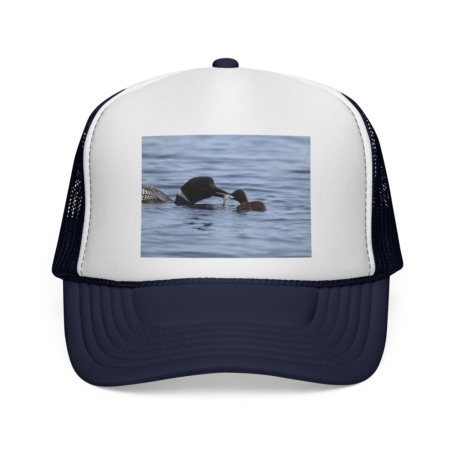 Loon Family Trucker Cap — Waterfowl Wildlife Photo Hat