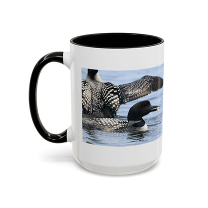 Common Loon Accent Coffee Mug – Wildlife Photography Bird Lover Gift (11/15oz)