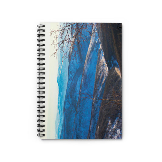 Mountain Blue Vista Spiral Notebook — Ruled Journal for Travel, Nature Lovers & Daily Notes