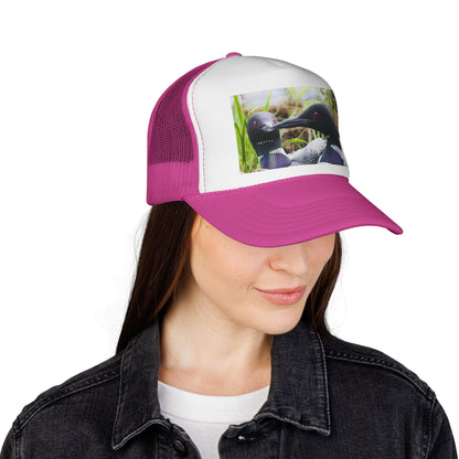 Loon Photo Trucker Cap — Wildlife Bird Hat for Nature Lovers