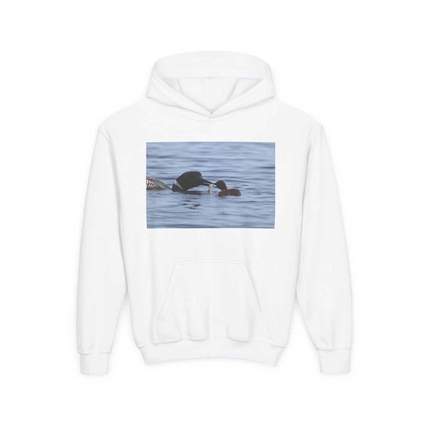 Duck Family Photo Hoodie — Youth Wildlife Nature Hoodie