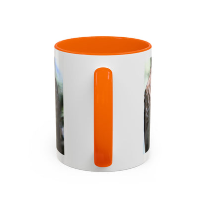 Hawk Photo Accent Coffee Mug — Birdwatcher Gift, 11/15oz