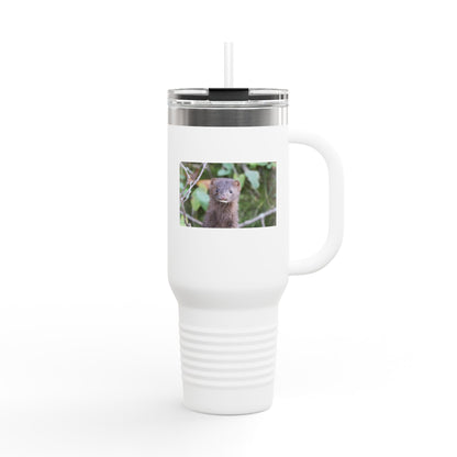 Otter Photo 40oz Insulated Travel Mug — Cute Wildlife Stainless Tumbler