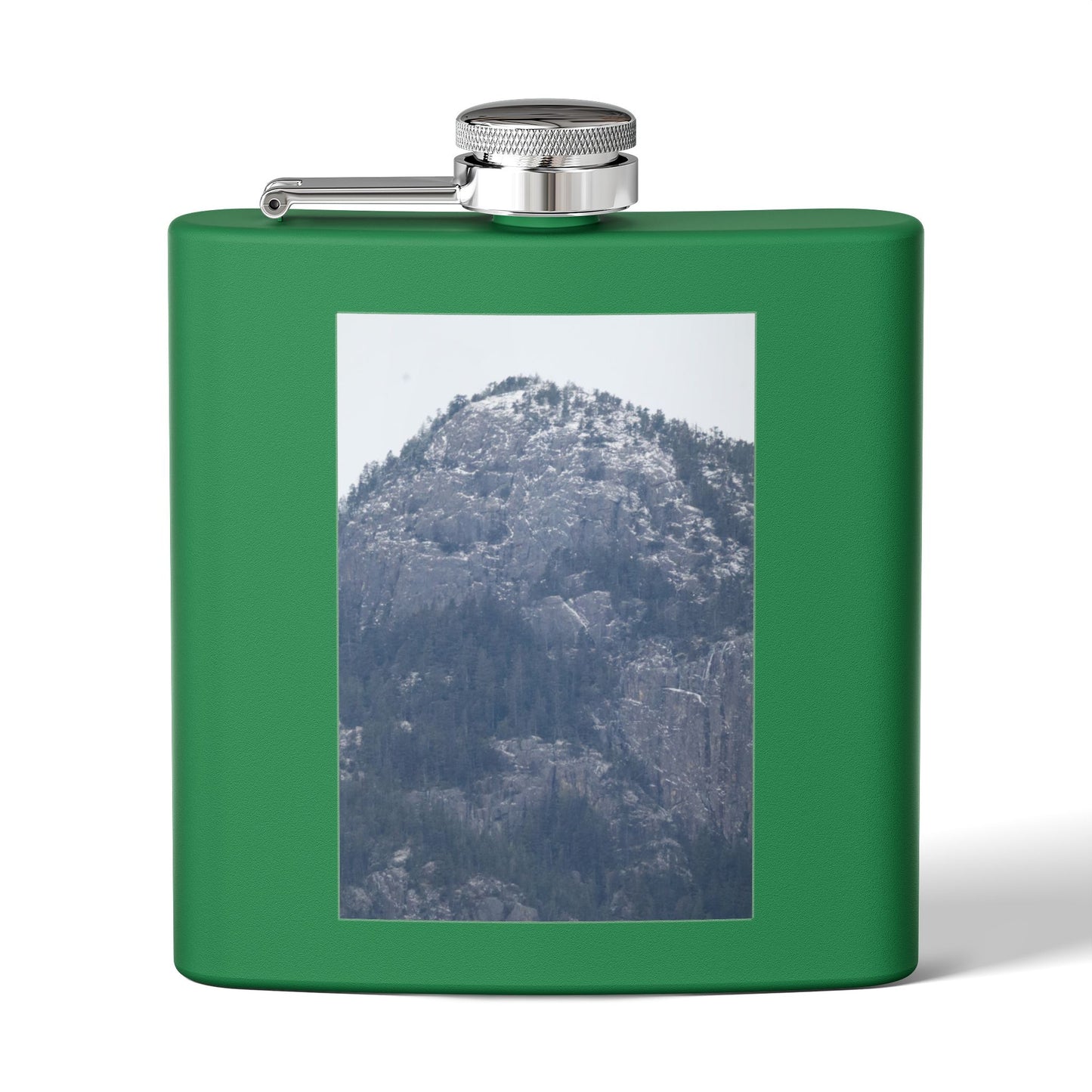 Mountain Mist Flask — 6oz Stainless Steel Hip Flask