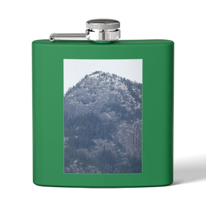 Mountain Mist Flask — 6oz Stainless Steel Hip Flask