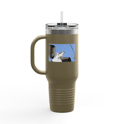 40oz Insulated Travel Mug — Seagull Photo Beach Tumbler