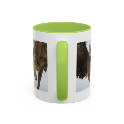 Deer Antler Clash Coffee Mug — Rustic Wildlife Accent Mug (11/15oz)
